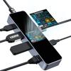 DOCKCASE USB C 1000 Мбит/с LAN HDMI 5 Гбит/с Высокоскоростная передача данных PD100 Вт Быстрая функциональная совместимость и рассеивание тепла Мультимедийный хаб 6-в-1 Порт-хаб,