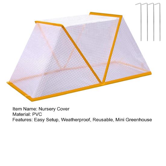 Защита для садовых рядов, складные высокие грядки, крышка для рассадника с гвоздями, защита овощных рядов, теплица для растений от животных