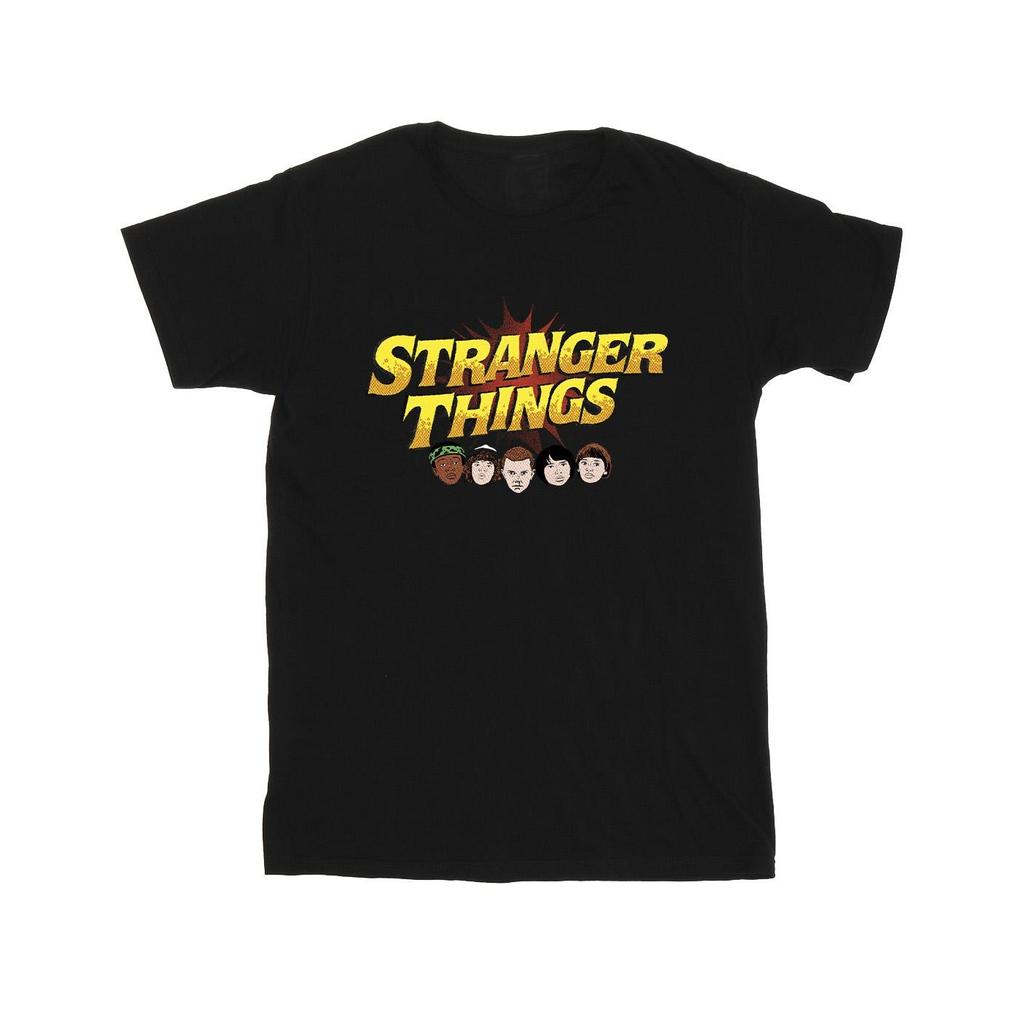 Netflix Mens Stranger Things Comic Heads T-Shirt