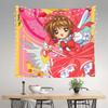 Аниме Cardcaptor Sakura cutecore Гобелен Декор Спальни Настенный Покрывало Гобелен Крутые Вещи Для Комнаты