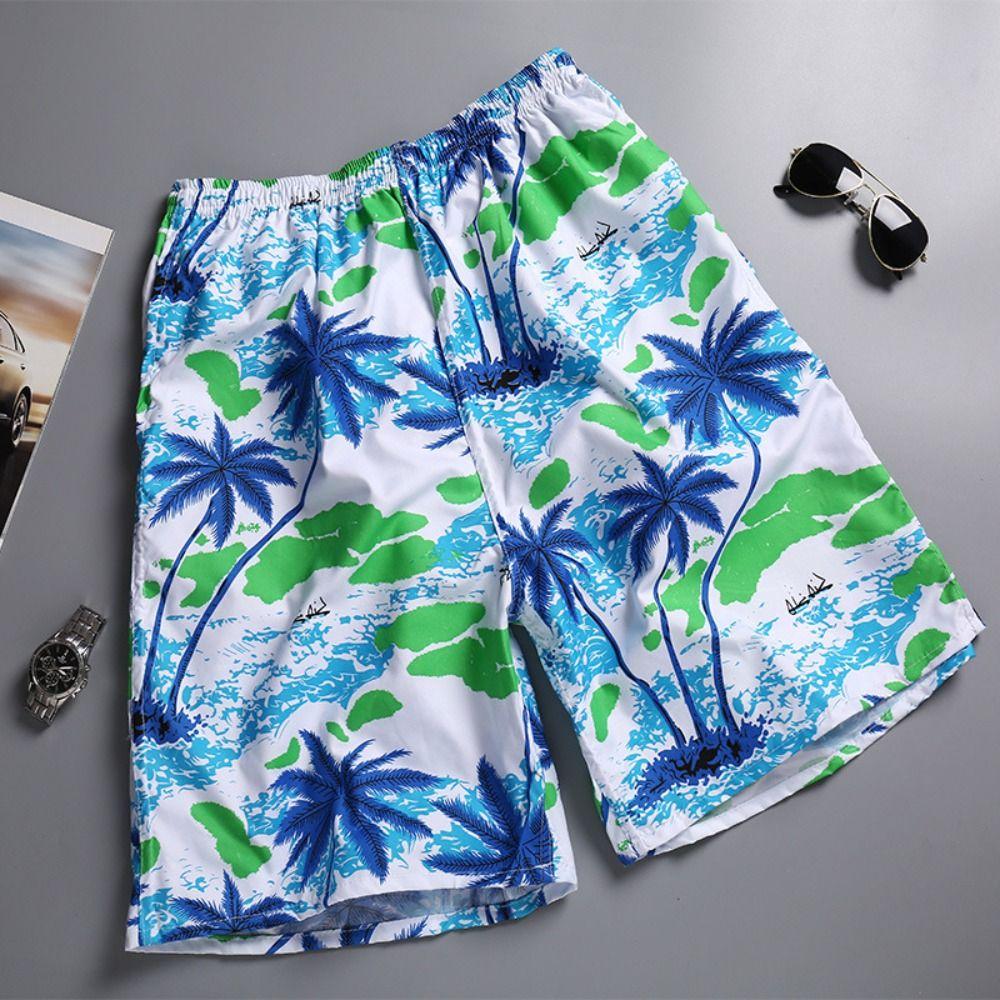 Cool Swimming Shorts Trunks Men Print Surf Shorts New Quick Dry Beach Shorts