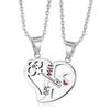 Personalized Design Couple Necklace Titanium Steel Heart Shape Necklace  Couple Accessories