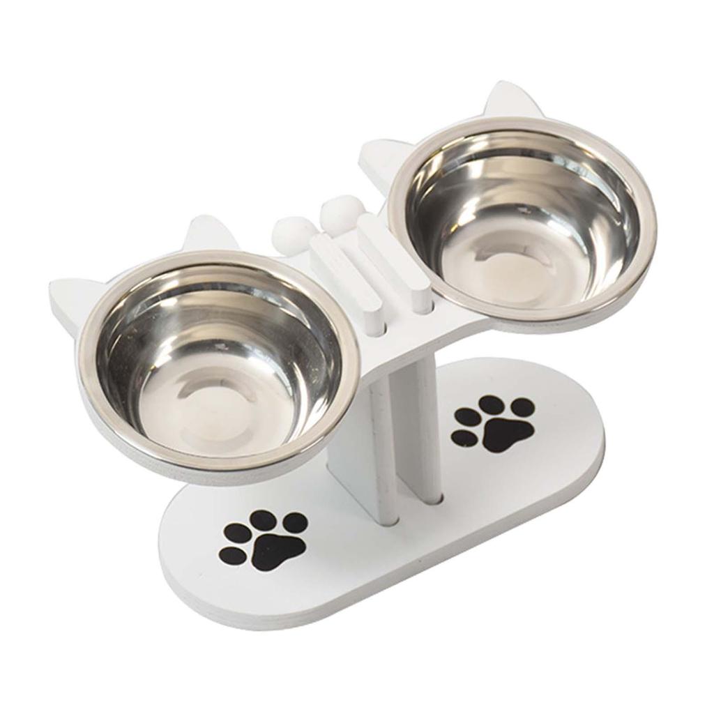 Elevated Pet Bowls with Stand Puppy Dish Lightweight Feeding Station for Small Dogs and Cats