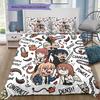 Chainsaw Man elements Bedding Set, 1 Duvet Cover & 2 Pillowcases, Fashion home furnishing, perfect gift option.xwn