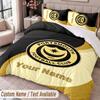 Portsmouth FC Printed Bedding Set Custom Name Text 1 Duvet Cover 2 Pillowcases For Bedroom