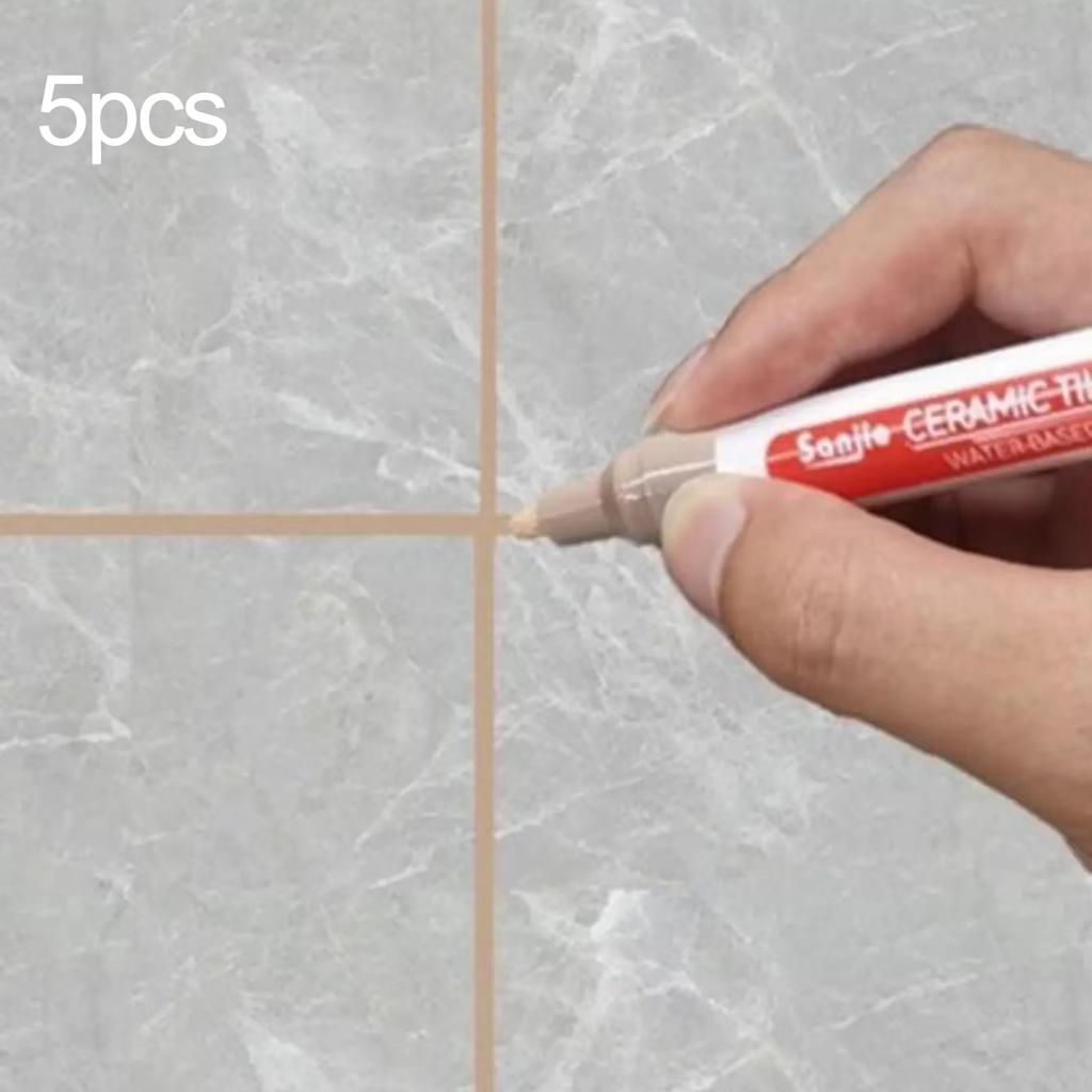 5 шт.-Керамическая плитка Настенная плитка для ванной комнаты Напольная плитка Затирка для швов Цветной ремонт Защита от плесени Водонепроницаемый Ремонтный маркер для цвета доски