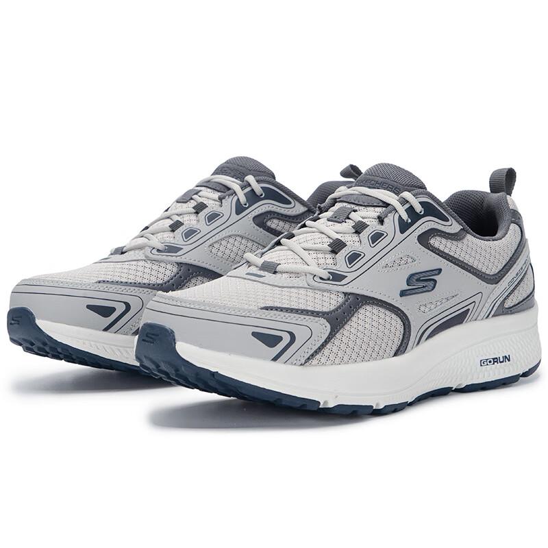 Skechers Мужская дышащая сетчатая обувь для бега и повседневной носки