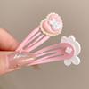 2Pcs/set Candy Color Hairpin Fine Flash Duckbill Clip Fashion Rabbit Hair Clip  Women