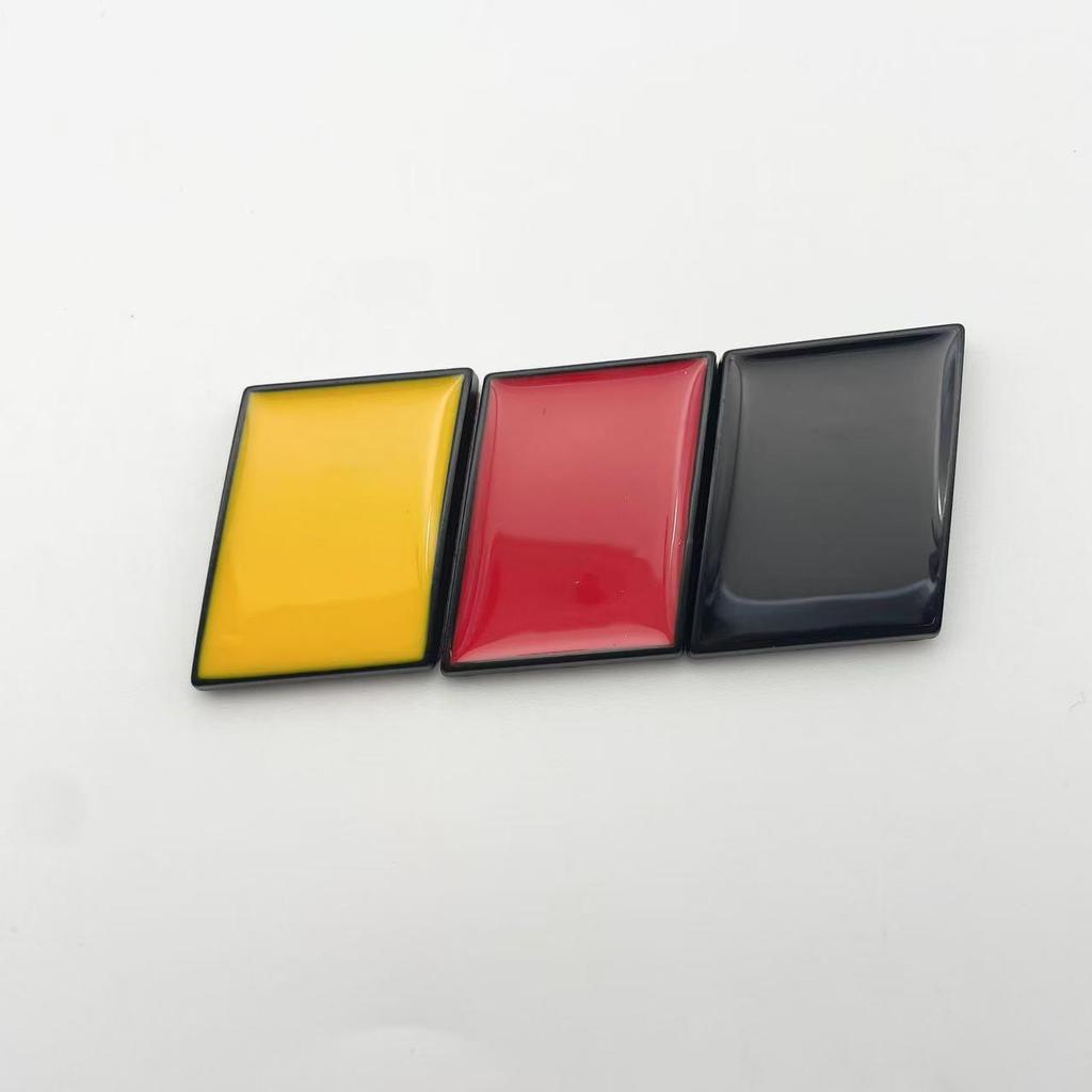 Набор стикеров с национальными флагами разных стран: Германия, Италия, Франция - Креативные металлические наклейки на машину