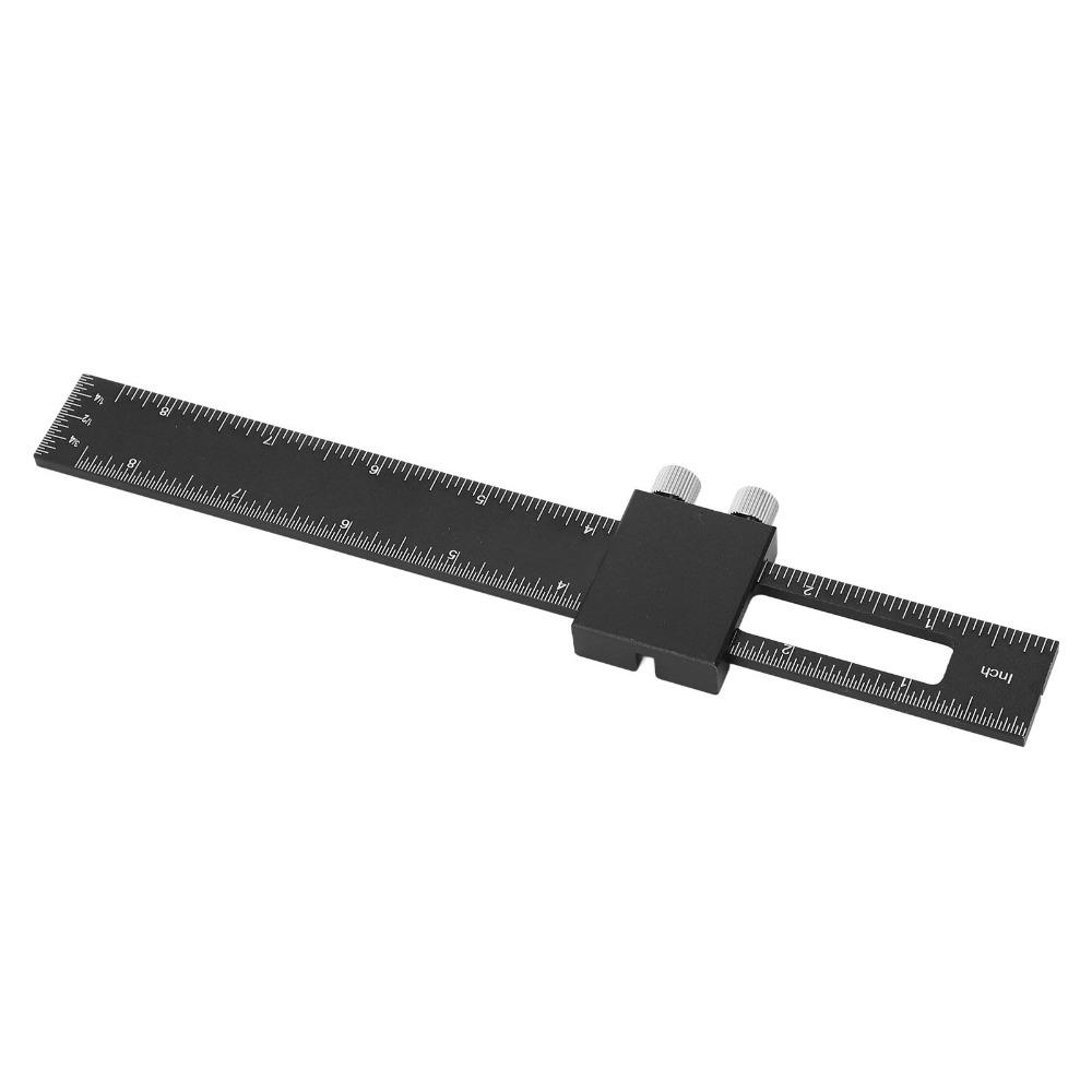 Aluminum Alloy Adjustable Slide Stop Ruler Slide Stop Precision Pocket Ruler For Engineers