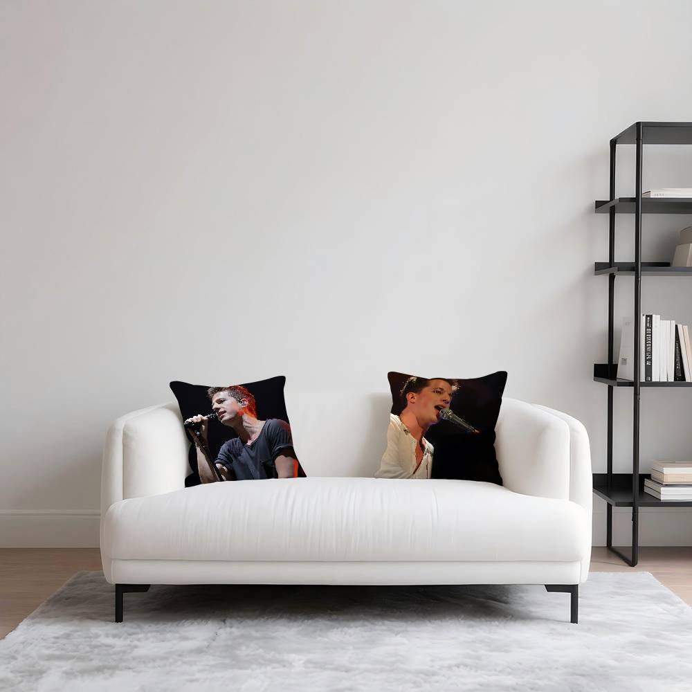 Поп-певец-C-Чарли Пут Наволочка Съемная Моющаяся Наволочка – Всесезонный Мягкий Лен