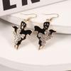 Halloween Earrings Cat Ghost Pumpkin Bat Spider Web Design Funny Gothic Dangle Earrings Party Accessories Hypoallergenic 6pcs