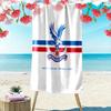 Пляжное полотенце с принтом Crystal Palace F.C., Большое, Мягкое, Быстросохнущее, для Пляжа, Кемпинга, Плавания
