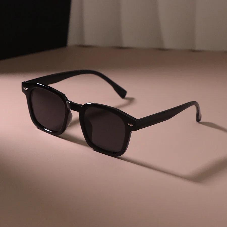 Винтажные однотонные повседневные солнцезащитные очки мужские женские брендовые солнцезащитные очки мужские женские модные квадратные дорожные очки