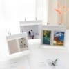 3-6 Inches Desktop Small Photo Album Acrylic Flip-up Mini Photo Book Photo Display Rack 34/68 Pockets Tabletop Picture Display Stand