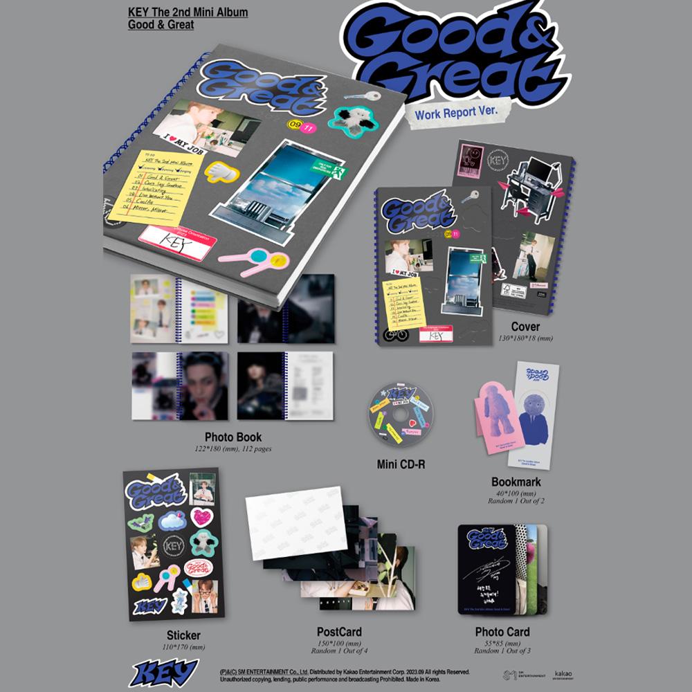 KEY (SHINee) : The 2nd Mini Album - Good & Great (Work Report Ver.)