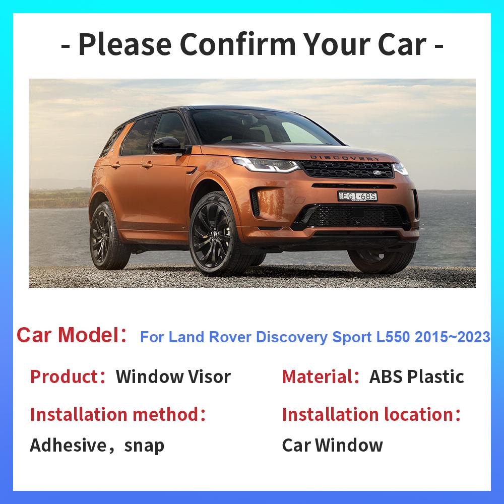 Для Land Rover Discovery Sport L550 2015~2024 Окна Козырек Дефлектор Дождевик Навесы Вентиляционные Дымозащитные Чехлы Аксессуары