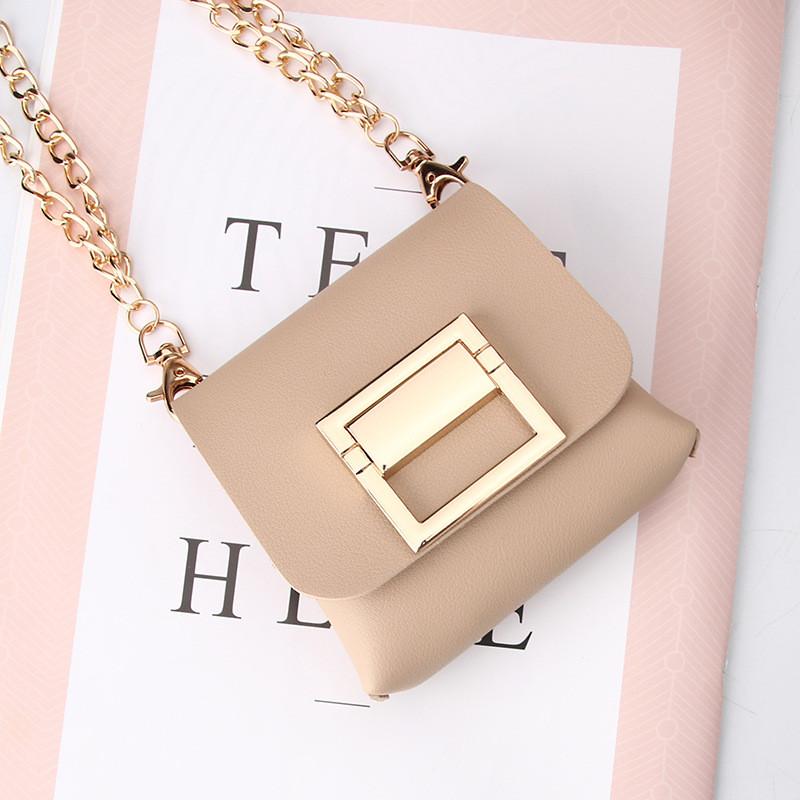 Mini Style Minimalist Shoulder Bag Outdoor Fashion Metal Chain Crossbody Bag