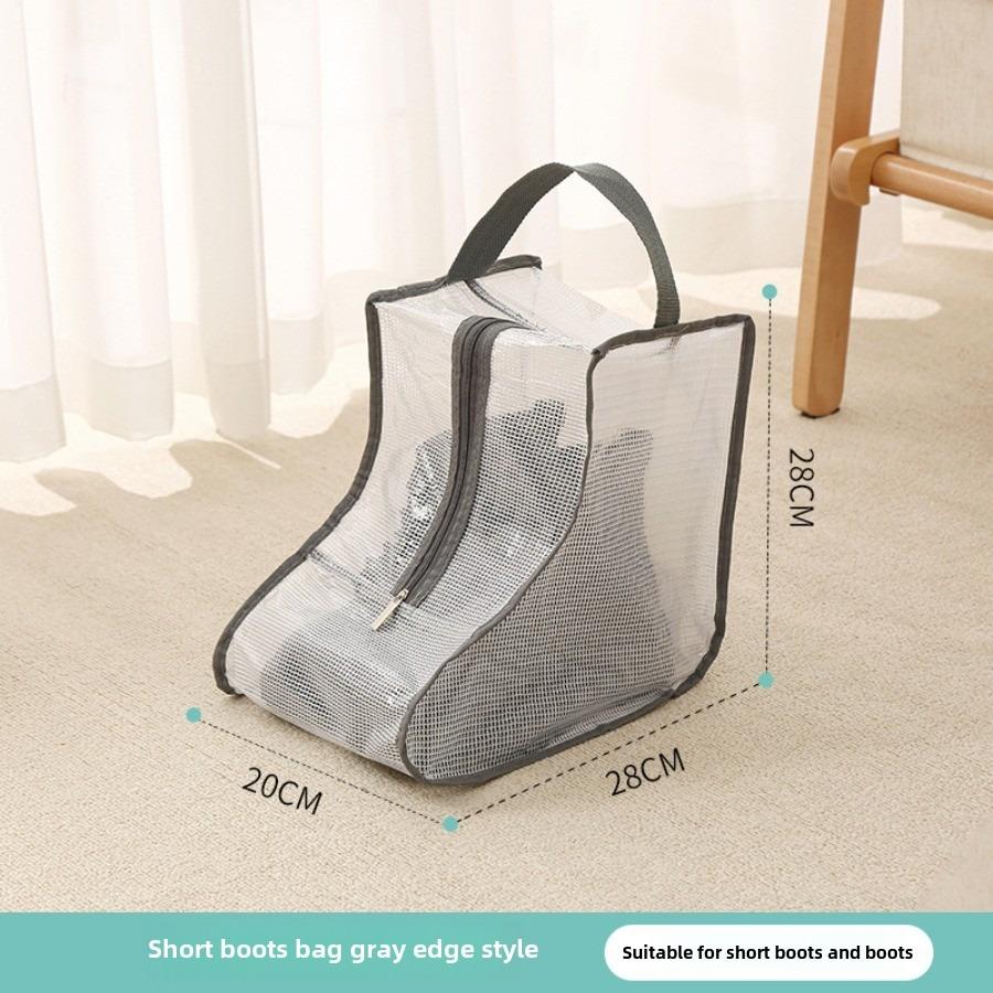 Чехол для обуви, сетчатый, прозрачный, сумка для хранения обуви и ботинок с застежкой-молнией, портативный дорожный органайзер для защиты от пыли