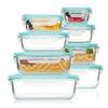 Glass Food Storage Side Dish Meal Prep Airtight Tupper Sealed Containers Preservation Kitchen Organizers Packed Bento Lunch Box