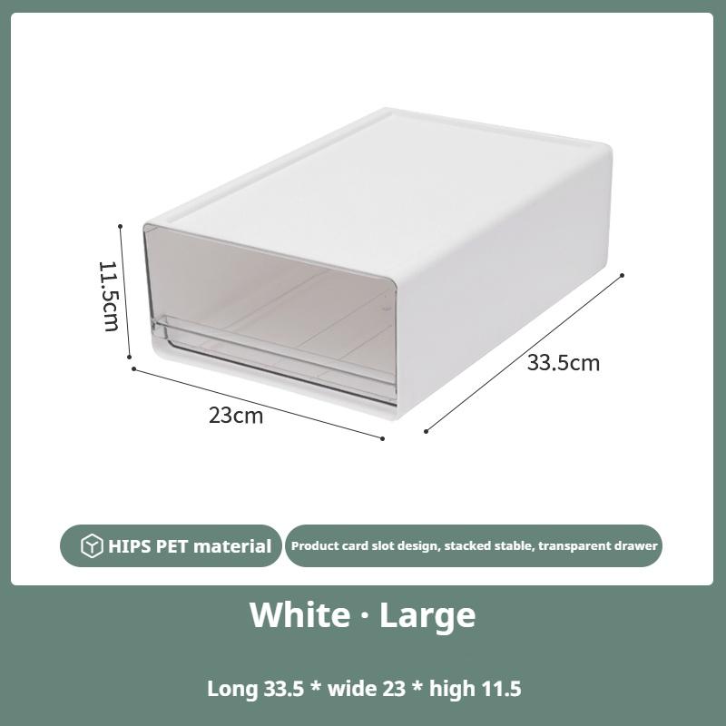 Desktop Drawer Box Desktop Cosmetic And Stationery Storage Box Desk Organizer With Window Stack Able Transparent Storage Boxs