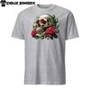 Unique Skull with Red Roses T-Shirt | Unisex Graphic Print | Gothic Style
