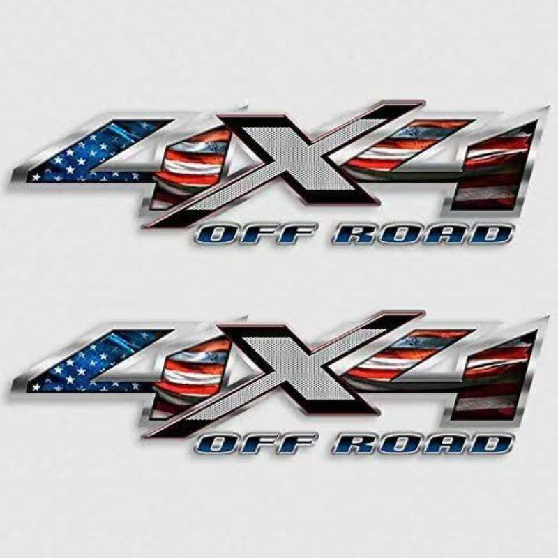 Flame 3D 4X4 Car Sticker 3D Stereoscopic Effect Car Decal Waterproof Reflective Material