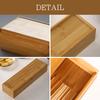 Uccellino Bamboo Chopstick Commercial Cutlery Case with Chopstick Fork of Case, Use, Lid, Holder, Restaurant, Tableware, Shop, Spoon, (Set 3)