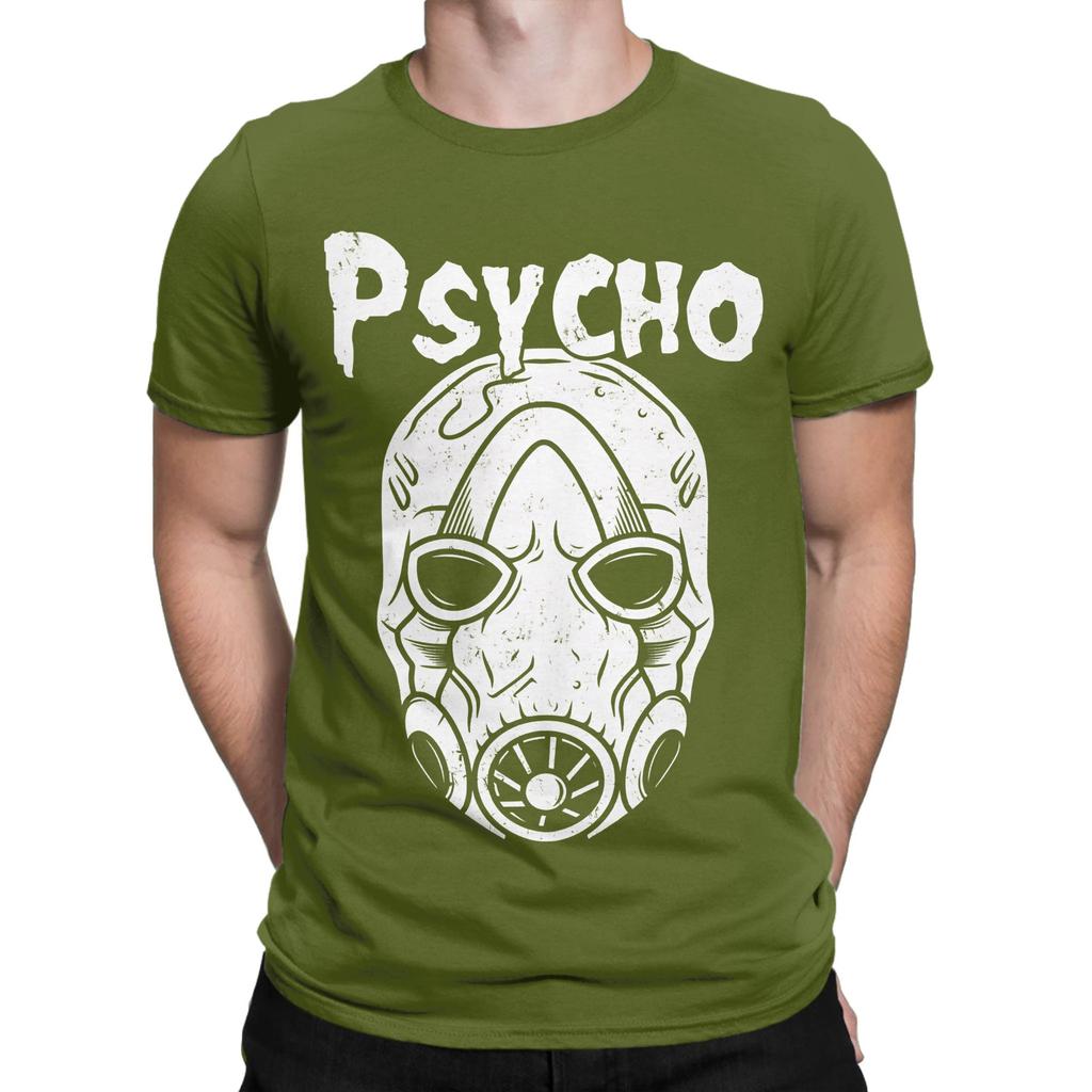 Psycho Novelty Graphic 100 Cotton TShirt bBorderlands Tops Tees For Unisex