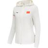 Li Ning Спортивный Повседневный Простой Однотонный Ветровка с Капюшоном Женская Верхняя Одежда Шампань-Белый AFDV272-2