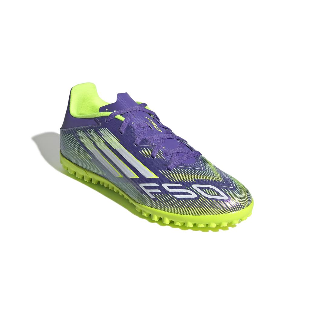 Adidas F50 Club TF Футзал Унисекс Фиолетовый Лимонный Размер см Обувь, Взрослый, NIL89, Rush/Footwear White/Lucid (JI0026), 28,0