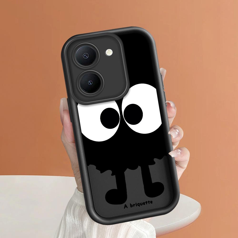 Мягкие силиконовые квадратные лестницы с мультяшным узором, полное покрытие, защита камеры, противоударный чехол для iPhone Infinix Tecno Vivo