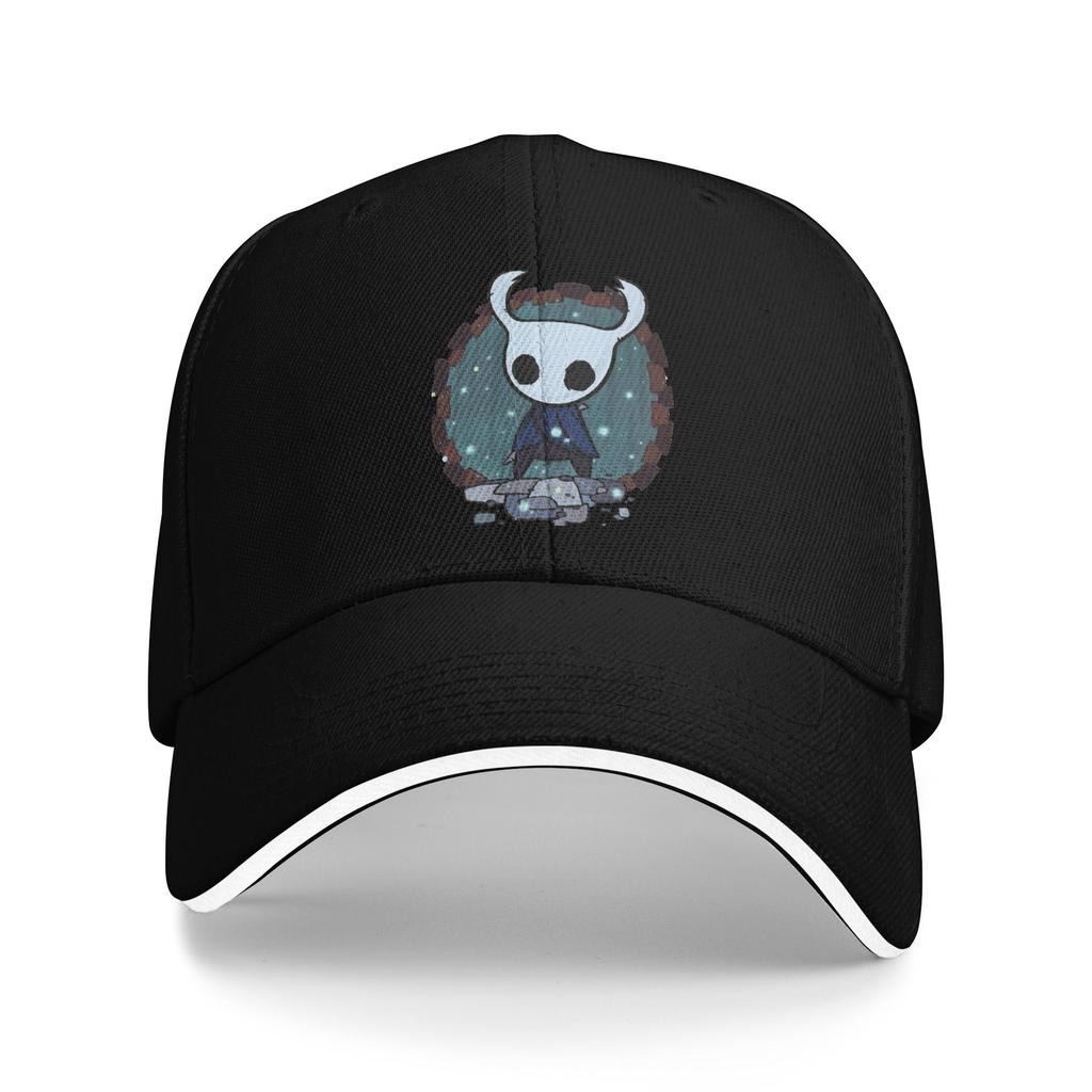 Funny Video Game Hollow Knight  Baseball Caps Hip Hop  Sandwich Caps for Unisex Women Adjustable Headwear Outdoor