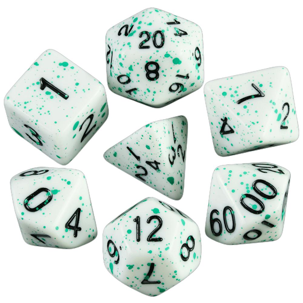 7шт DND игральные кости D20 D12 D10 D8 D6 D4 для настольной игры DND Running Group акриловые многогранные игральные кости набор