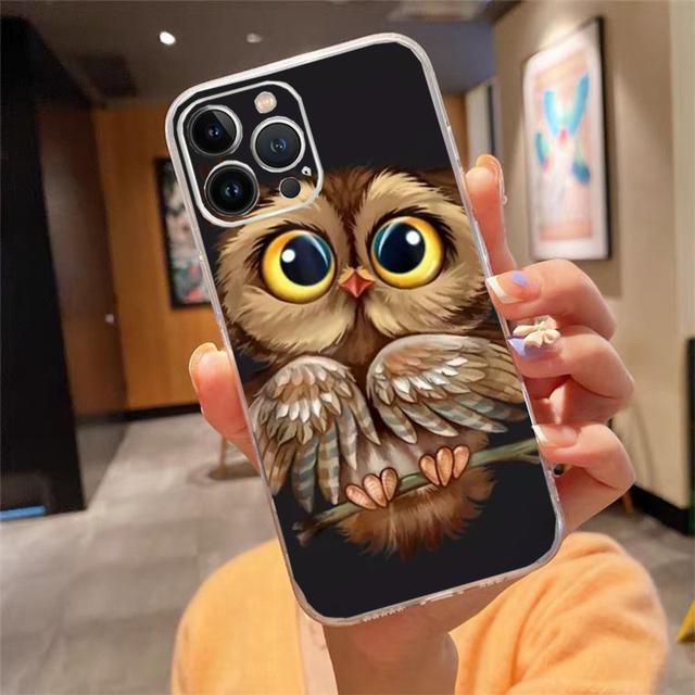 Phone Case For Iphone 14 13 12 11 Pro Max Xs Max Xr X 12mini 14 Plus Se Owl Case Funda Capa Cell