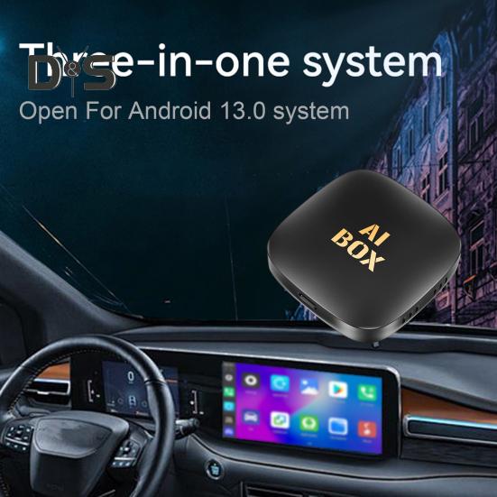 Беспроводной адаптер для Android Auto преобразует проводное соединение в беспроводное для Carplay, поддерживает Netflix, карты TF/USB, голосовое управление, сенсорное управление на рулевом колесе