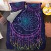 Dreamcatcher Duvet Cover Set Psychedelic Bohemian 3D Print King Queen Polyester Comforter Cover for Kids Boys Girls Bedding Set