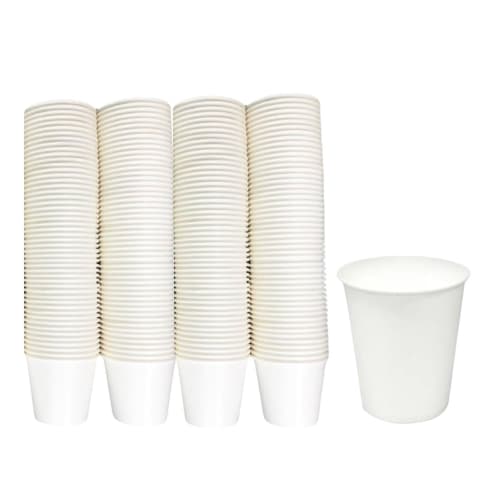 Disposable Paper Cups, 160 count, 7 oz (205 ml) - Forest Conservation, BBQ, Events, Festivals, Everyday Use, Disposable Drink Cups (DS-FSC160)