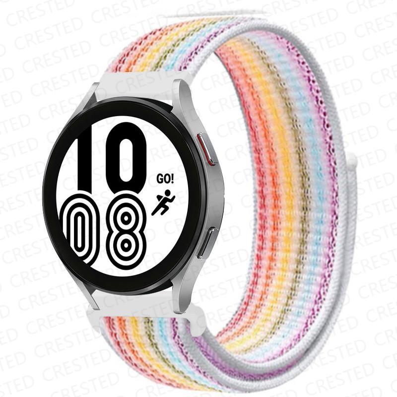 Нейлоновый петлевой ремешок для Samsung Galaxy Watch 7/4/6/Classic/5/pro/active 2/Gear S3 Браслет Huawei watch GT 2 4 3 pro ремешок 20 мм/22 мм