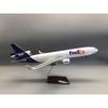 1:130 Модель грузового самолета McDonnell Douglas MD-11 Federal, Имитация статического самолета, Поделки для украшения интерьера