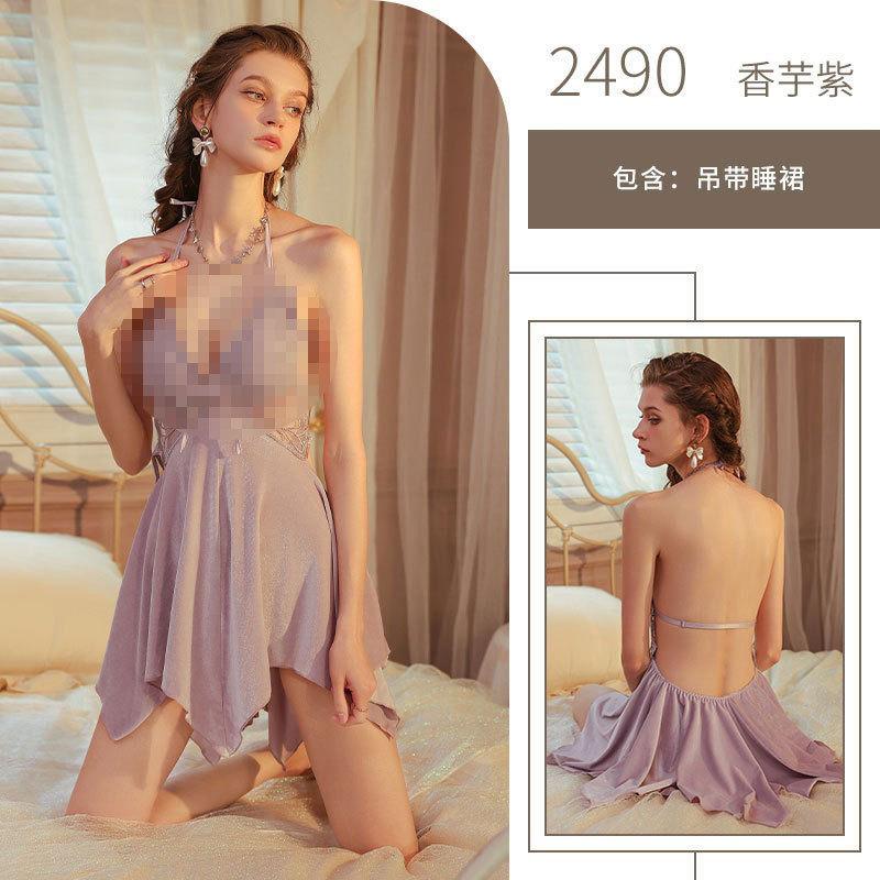 Sexy underwear perspective sexy mesh, hot teasing, free of suspenders