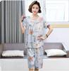 Летняя хлопковая пижама для мамы: Женский вискозный комплект из двух предметов с коротким рукавом для женщин среднего и пожилого возраста (Издание 2023 г.)