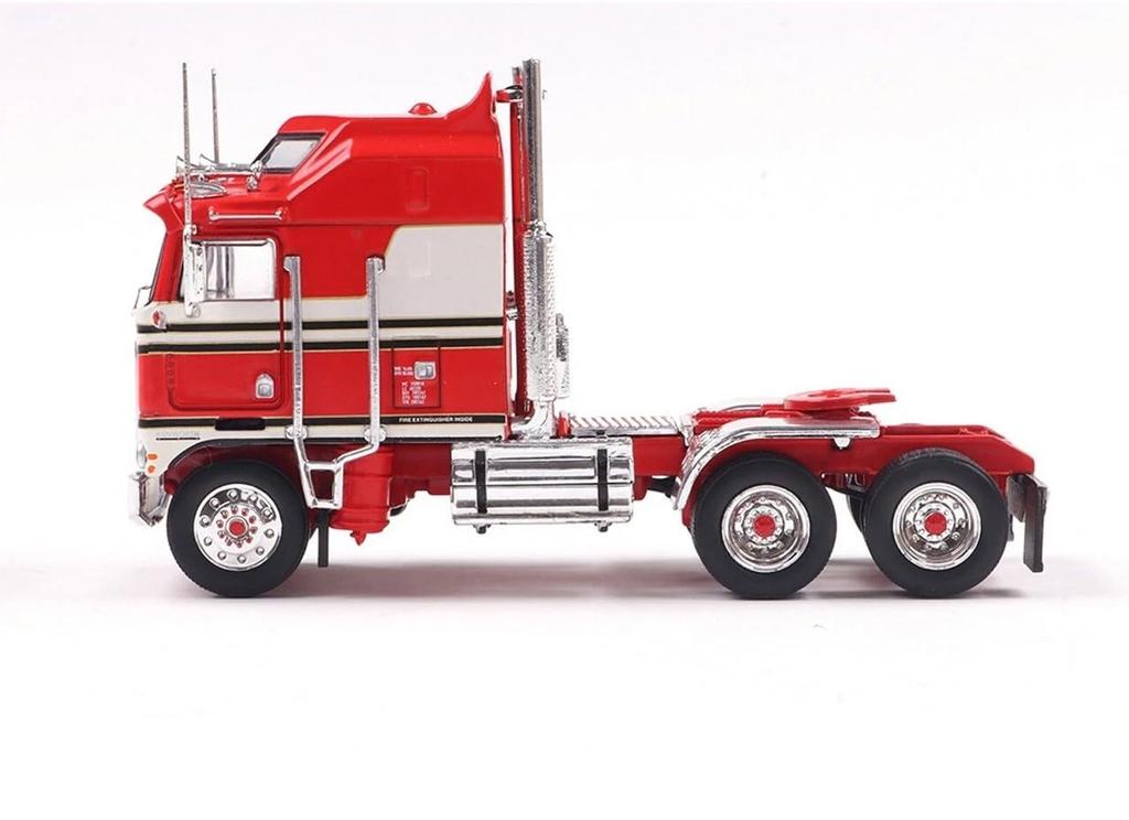 IXO Models 1/64 Scale Kenworth K100 Aerodyne 1976 Red Trailer Head [Parallel Import]