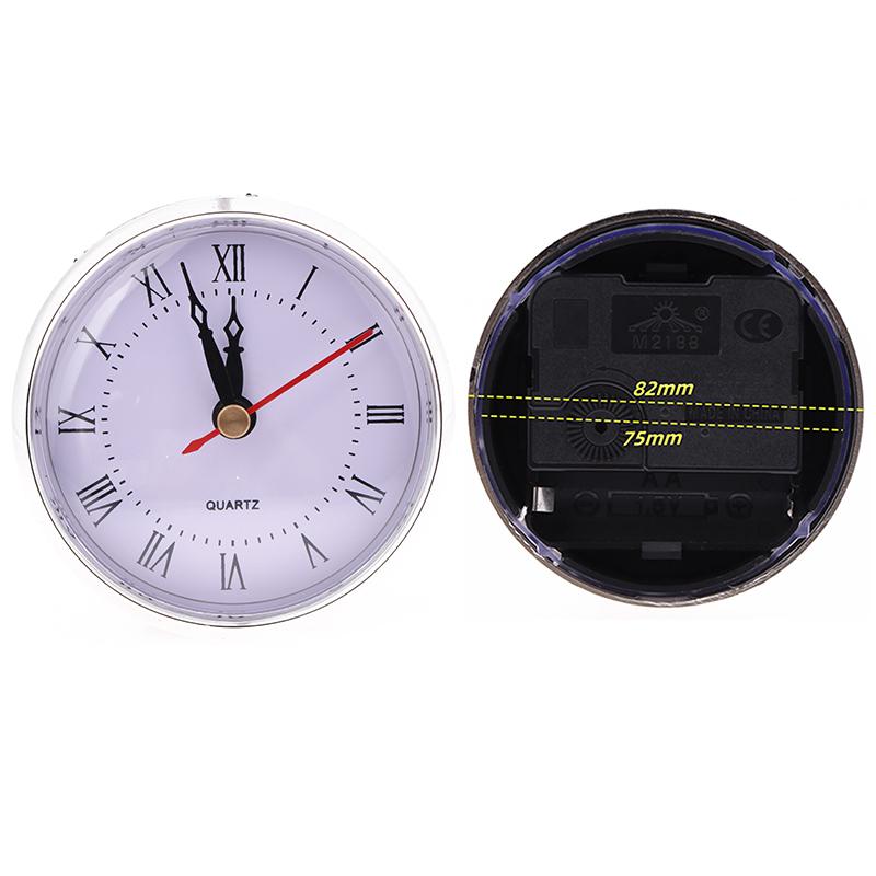 1PC DIY Quartz Clock Insert Movement Roman Bedside Antique Watch Desk Decoration Accessories 65/80/110mm