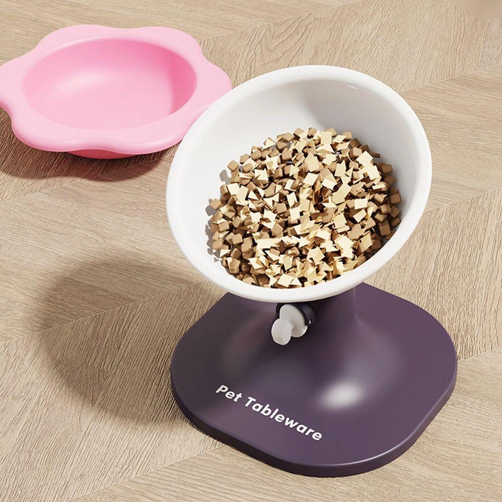 Регулируемая по высоте и углу миска для кошек, кормушка для домашних животных двойного назначения, прочные миски для домашних животных