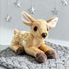 Yousheng 25CM Reindeer Plush Toy Soft Stuffed Animal Laying Down Pose Giraffe Plushies Birthday Xmas Gift for Kids