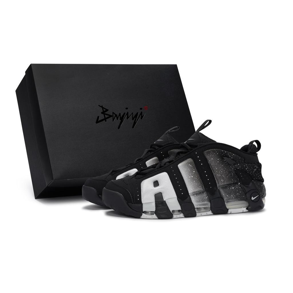 Nike Air More Uptempo LOW 811 Производство, Звездный Океан, Специальная Коробка, Нескользящая, Износостойкая, Низкие, FZ3055-001(Team80-S-BOX)