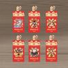 6Pcs/Set Creative 2026 Horse Year Red Envelope Paper Craft Cartoon Spring Festival Red Envelope Year of The Horse Bless Words