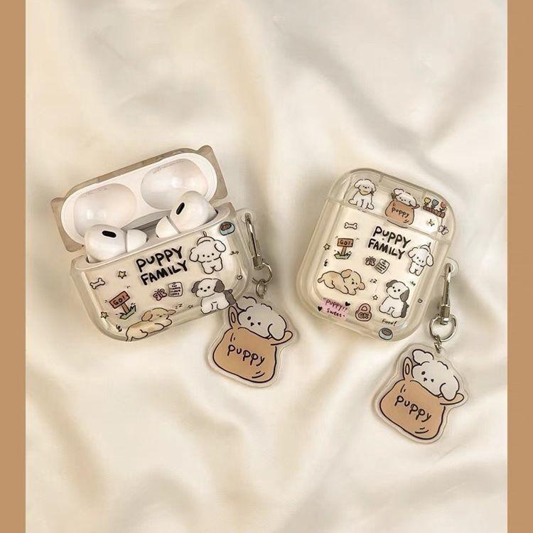 Hot selling ins puppy for AirPods Pro1/1 protective case earphone cover Apple third generation protective cover