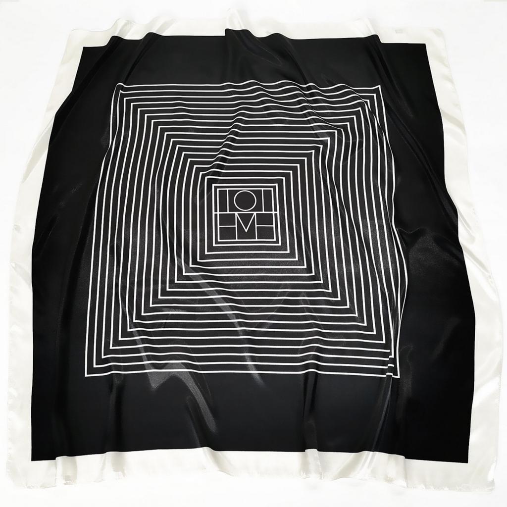 High-quality Luxurious Silk Scarves Headband Scarfs Neck Scarf For Women Chain Silk Scarf Women's Decorative Shawl